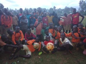 Group photo of youth footballers