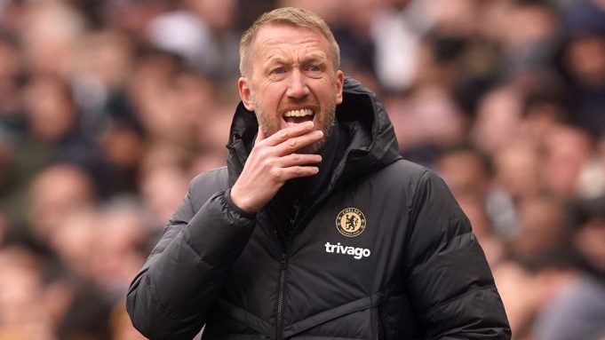 Outwitted looking Chelsea manager Graham Potter